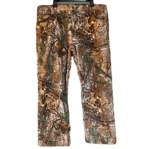 REALTREE Men’s XL Camouflage Hunting Pants Fleece Lined 40 Inch Waist - EUC!